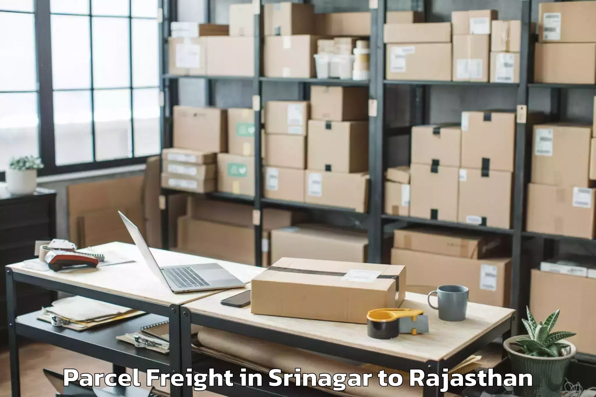 Easy Srinagar to Jaisalmer Airport Jsa Parcel Freight Booking